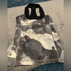 4. Lululemon Scoop Me Up Hidden Logo Tank Gray/Black/White